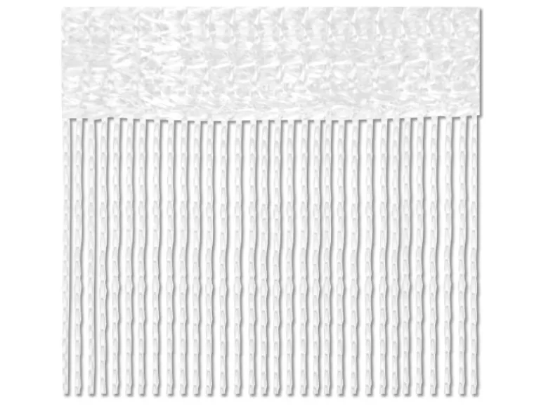 Bestlivings 2er Pack Fadenvorhang Fadengardine Gardine Vorhang 90 cm x 240 cm Weiß