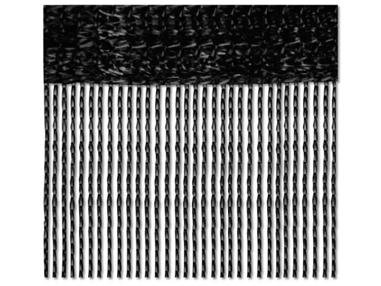 Bestlivings 2er Pack Fadenvorhang Fadengardine Gardine Vorhang 140 cm x 240 cm Schwarz