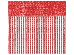 Bestlivings 2er Pack Fadenvorhang Fadengardine Gardine Vorhang 90 cm x 240 cm Rot