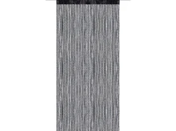 Bestlivings Fadenvorhand Fadengardine Vorhang Gardine Schwarz 90 cm x 200 cm