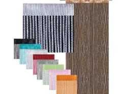 Bestlivings Fadenvorhand Fadengardine Vorhang Gardine Türkis 90 cm x 250 cm