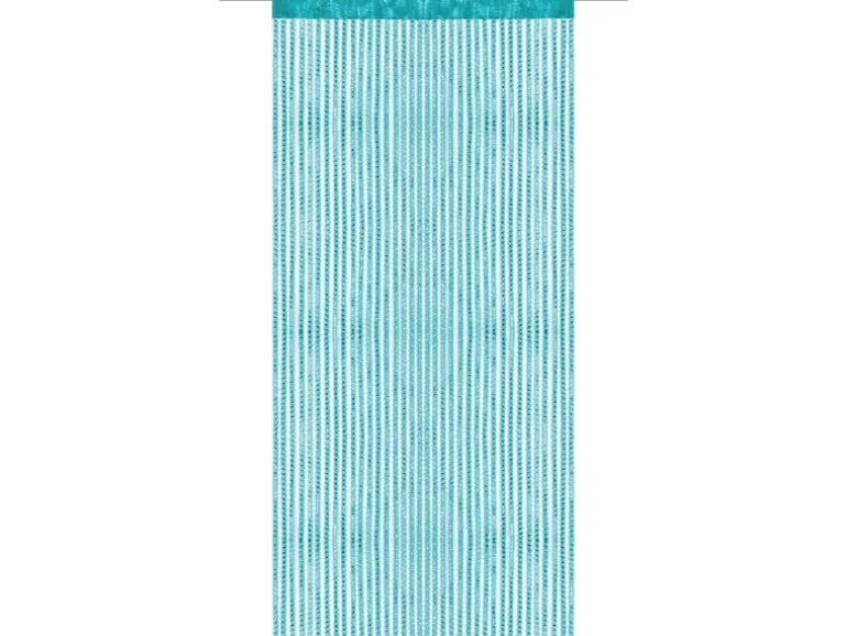 Bestlivings Fadenvorhand Fadengardine Vorhang Gardine Türkis 140 cm x 250 cm