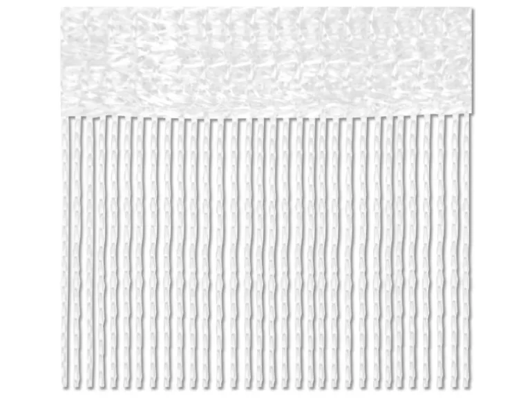 Bestlivings Fadenvorhang Fadengardine Vorhang Gardine Weiß 90 cm x 245 cm