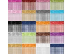 Bestlivings Fadenvorhang Fadengardine Gardine Vorhang 140 cm x 240 cm Silber