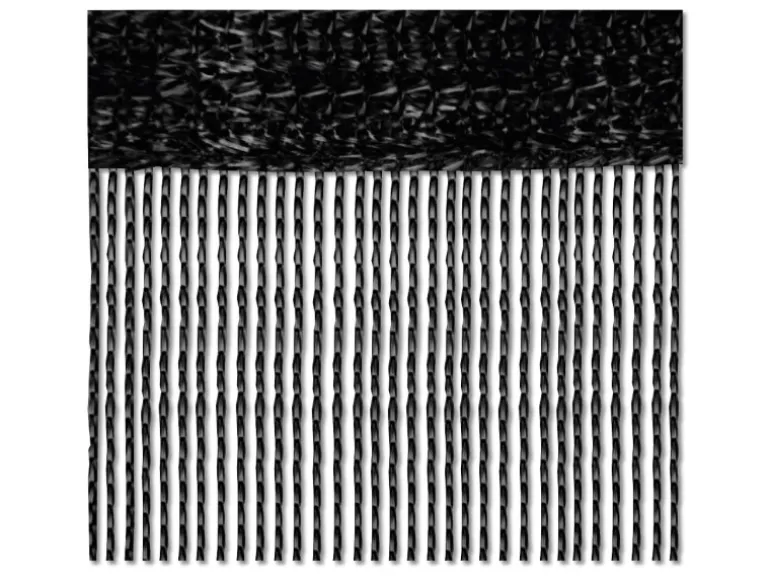 Bestlivings Fadenvorhang Fadengardine Gardine Vorhang 140 cm x 240 cm Schwarz