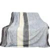 Bestlivings Flanell Kuscheldecke Soft Touch 130 x 170 Bella Casa Hellgrau Ranke