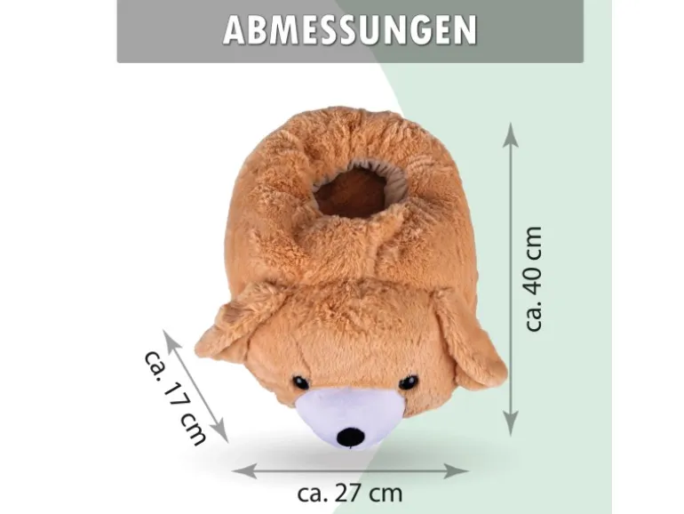 Bestlivings Fußwärmer Plüsch 27 x 40 cm Hund