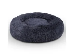 Bestlivings Haustierbett Fluffy Ø70cm Anthrazit Hundekissen Öko-Tex Hundebett Katzenbett