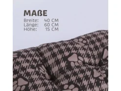Bestlivings Hundekissen 40x60x15cm Braun Hundekorb Hundebett