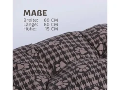 Bestlivings Hundekissen 60x80x15cm Braun Hundekorb Hundebett