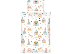 Bestlivings Kinder Bettwäsche 100 x 135 cm & 40 x 60 cm - Prinzessin