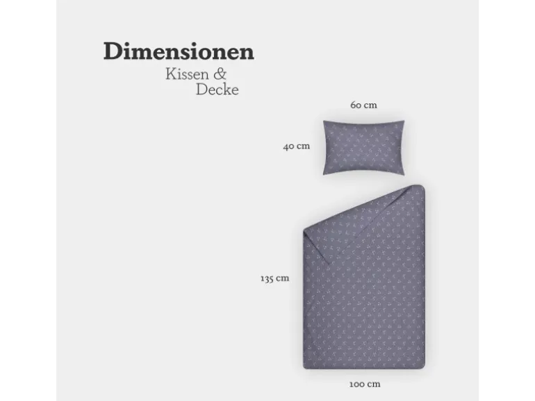 Bestlivings Kinder Bettwäsche 100 x 135 cm & 40 x 60 cm - Sterne