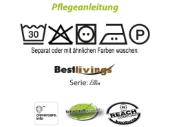 Bestlivings Kissenhülle Ellen Nackenrolle 15 x 40 cm Grün