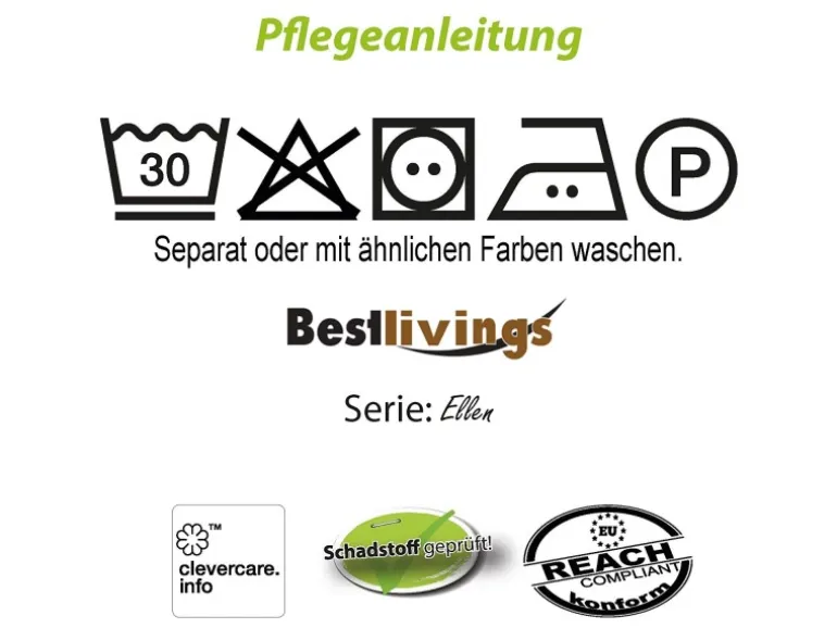 Bestlivings Kissenhülle Ellen Durchmesser 60 cm Beige