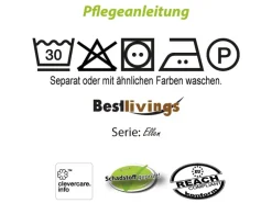 Bestlivings Kissenhülle Ellen 40 x 80 cm Anthrazit