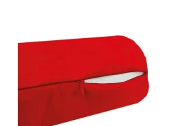 Bestlivings Kissenhülle Ellen Nackenrolle 12 x 30 cm Rot