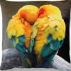 Bestlivings Kissenhülle Fotodruck 40 x 40 cm Sittiche Ohne Füllung
