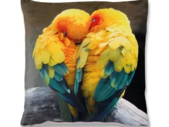 Bestlivings Kissenhülle Fotodruck 40 x 40 cm Sittiche Ohne Füllung