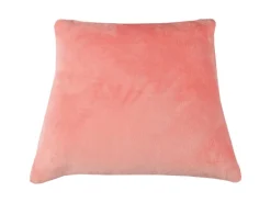 Bestlivings Kissenhülle Kuschel Kissenbezug mit Reißverschluss 45 x 45 cm Lachs