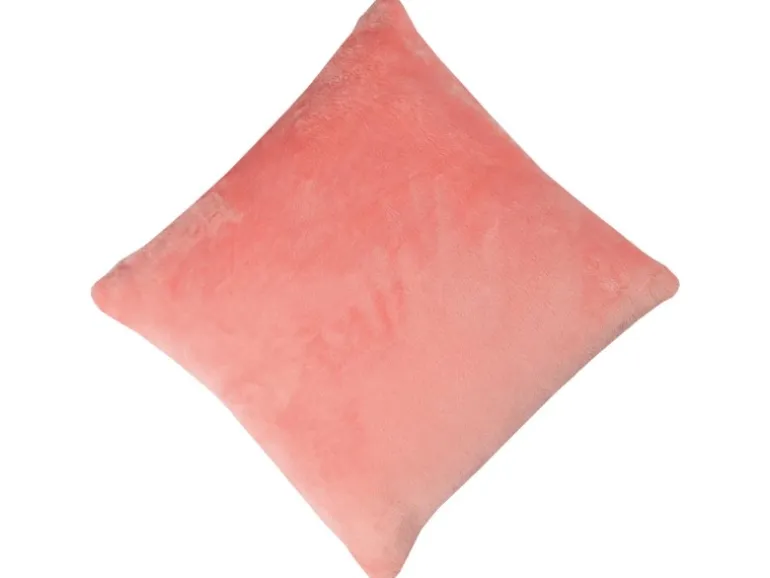 Bestlivings Kissenhülle Kuschel Kissenbezug mit Reißverschluss 45 x 45 cm Lachs