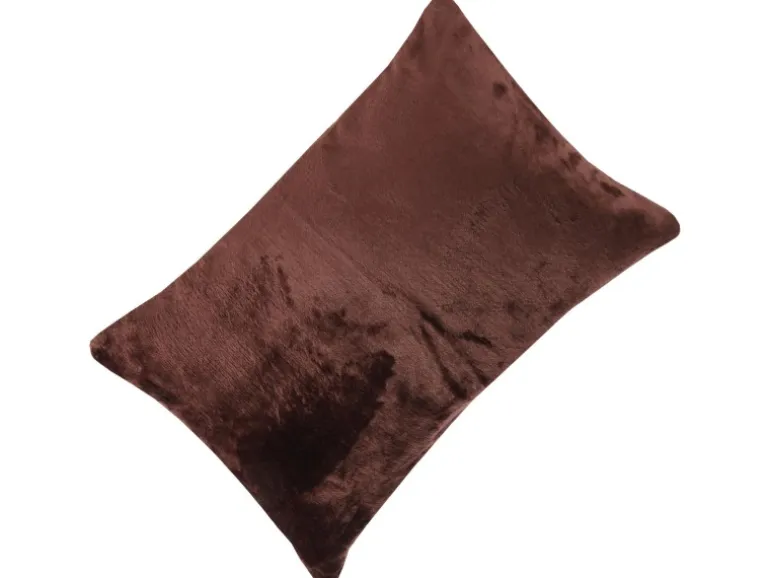 Bestlivings Kissenhülle Kuschel Kissenbezug mit Reißverschluss 40 x 60 cm Braun
