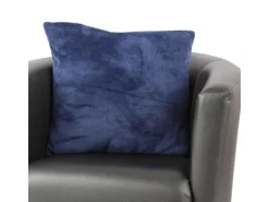 Bestlivings Kissenhülle Kuschel Kissenbezug mit Reißverschluss 45 x 45 cm Blau