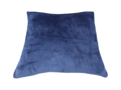 Bestlivings Kissenhülle Kuschel Kissenbezug mit Reißverschluss 45 x 45 cm Blau