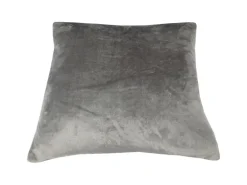 Bestlivings Kissenhülle Kuschel Kissenbezug mit Reißverschluss 45 x 45 cm Anthrazit