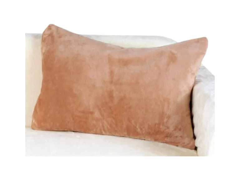 Bestlivings Kissenhülle Kuschel Kissenbezug mit Reißverschluss 40 x 60 cm Nougat 2er Pack