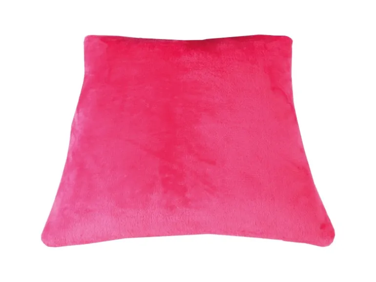 Bestlivings Kissenhülle Kuschel Kissenbezug mit Reißverschluss 50 x 50 cm Pink
