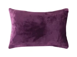 Bestlivings Kissenhülle Kuschel Kissenbezug mit Reißverschluss 40 x 60 cm Violett
