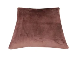 Bestlivings Kissenhülle Kuschel Kissenbezug mit Reißverschluss 50 x 50 cm Braun