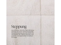 Bestlivings Kissenhülle Lammflor 80 x 80 cm Creme Inklusive Kissen