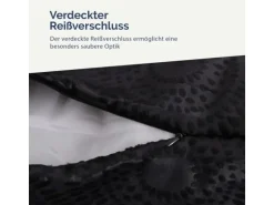 Bestlivings Kissenhülle Punkte 60 x 60 cm Schwarz