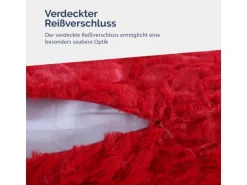 Bestlivings Kissenhülle Rose Kuschel 40 x 40 cm Rot