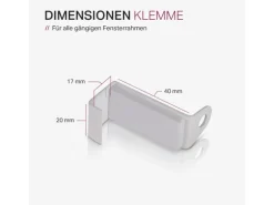 Bestlivings Klemmstange Spannvitrage Twist 60 bis 90 cm Weiß