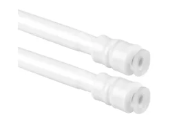 Bestlivings Klemmstangen mit Schraubtechnik Weiß 25 bis 40 cm 2er Pack