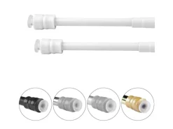 Bestlivings Klemmstangen mit Schraubtechnik Weiß 25 bis 40 cm 2er Pack