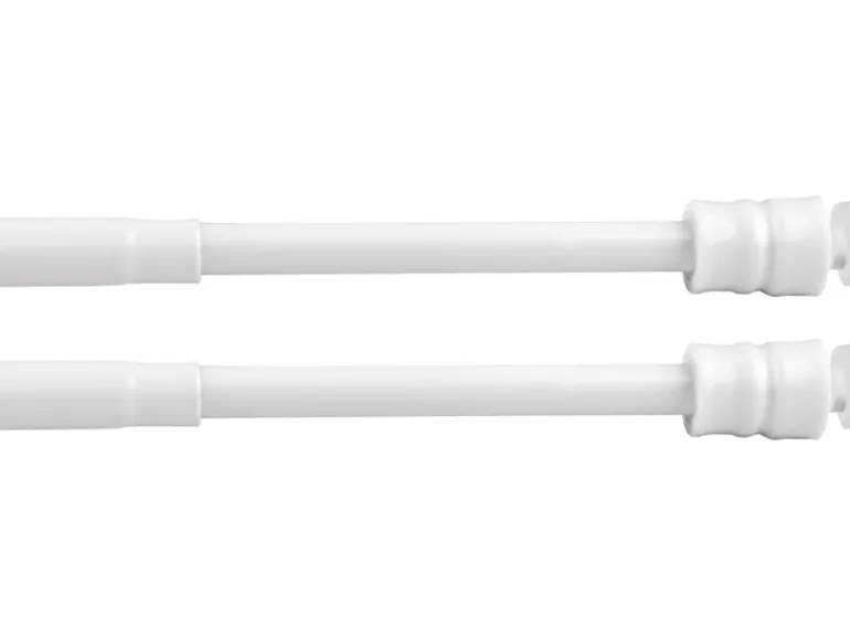 Bestlivings Klemmstangen mit Schraubtechnik Weiß 60 bis 90 cm 2er Pack