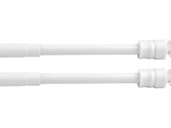 Bestlivings Klemmstangen mit Schraubtechnik Weiß 40 bis 60 cm 2er Pack