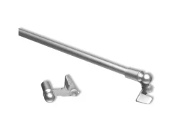 Bestlivings Klemmstangen Ausziehbar Matt Silber 60 bis 80 cm