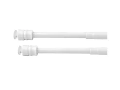 Bestlivings Klemmstangen mit Schraubtechnik Weiß 100 bis 140 cm 2er Pack