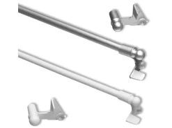 Bestlivings Klemmstangen Ausziehbar Weiß 40 bis 60 cm