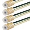Bestlivings Klemmstangen mit Schraubtechnik Glänzend Gold 60 bis 90 cm 4er Pack