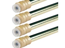 Bestlivings Klemmstangen mit Schraubtechnik Glänzend Gold 60 bis 90 cm 4er Pack