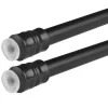 Bestlivings Klemmstangen mit Schraubtechnik Schwarz 40 bis 60 cm 2er Pack