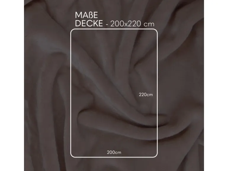 Bestlivings Kuscheldecke Cashmere Touch 200 x 220 cm Camel