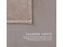 Bestlivings Kuscheldecke Cashmere Touch 200 x 220 cm Camel