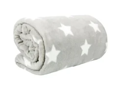 Bestlivings Kuscheldecke Mit Sternen 180 x 220 cm Hellgrau