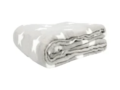 Bestlivings Kuscheldecke Mit Sternen 180 x 220 cm Hellgrau
